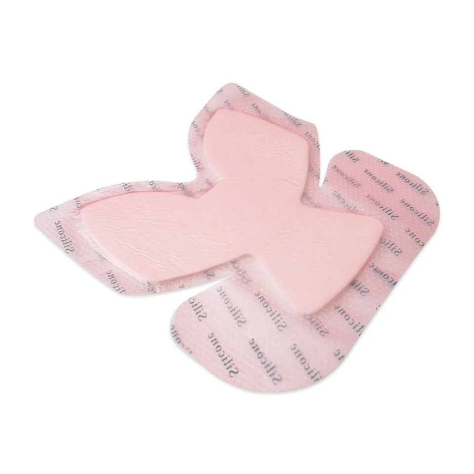 Bordered Silicone Foam Dressing Adhesive Hydrocellular Dressing For Heel